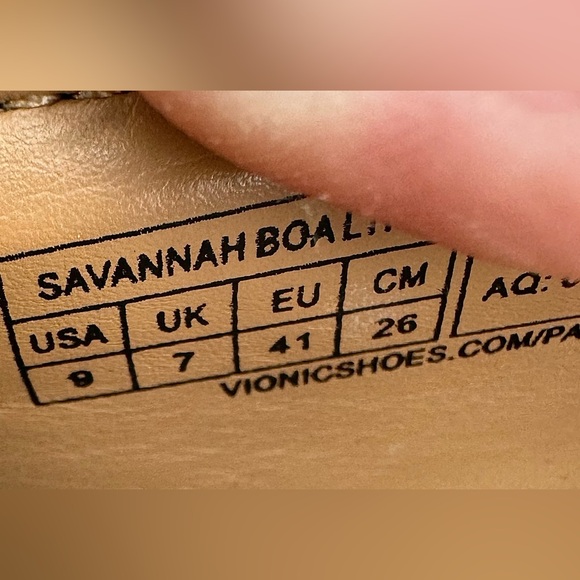 👁️‍🗨️Vionic Savannah Black Snake Skin Slip-On Leather Penny Loafers. Size 9 - Picture 7 of 9